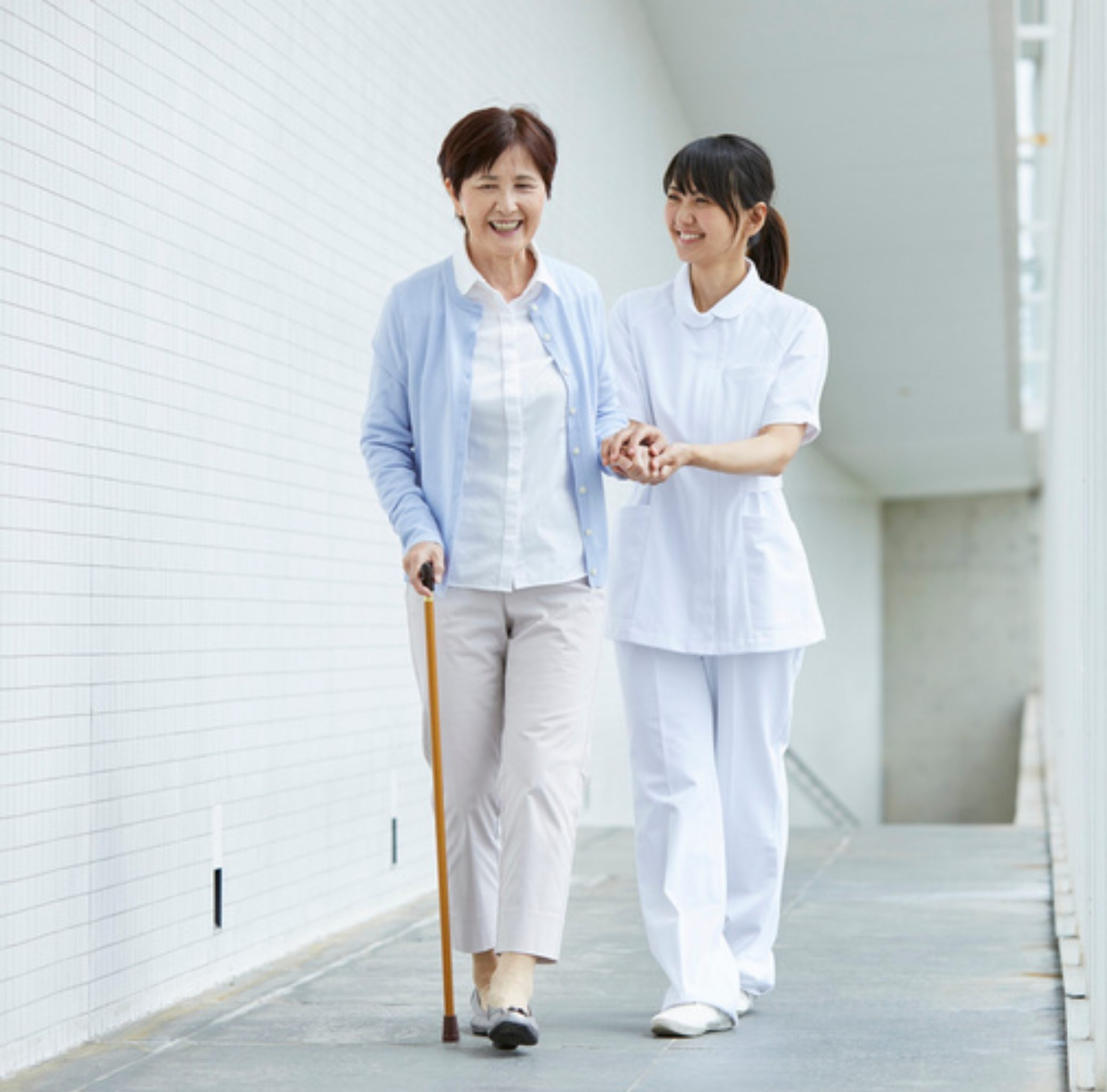 Diverse nursing team talking